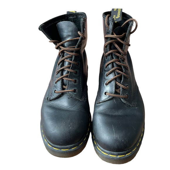 COPY - Dr. Martens Vintage Lug Sole Black Leather Boots Size 9 Men - Picture 3 of 8